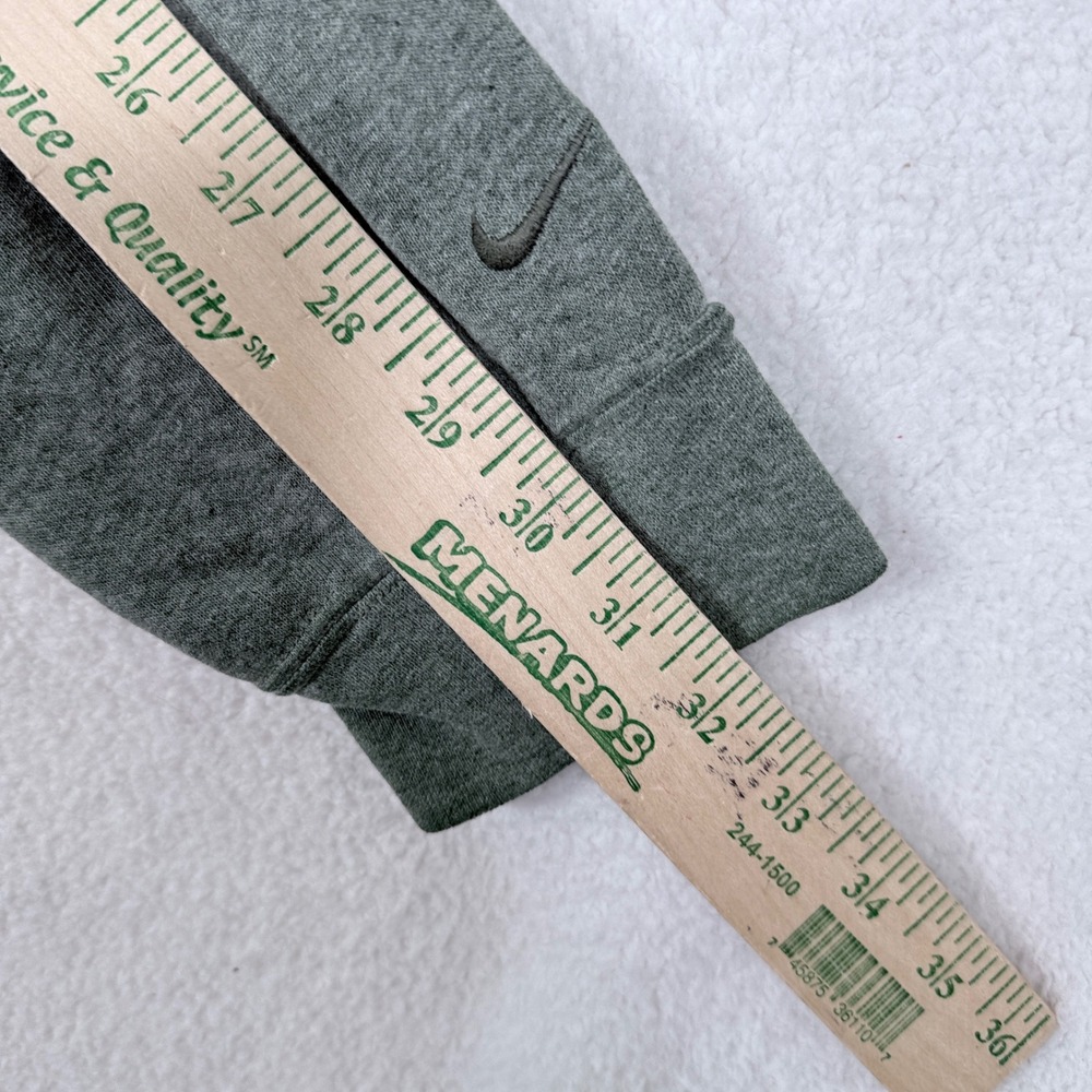 Vintage 90s Nike Spellout Crewneck Sweatshirt XL Sage Green Center Embroidered - Picture 11 of 16